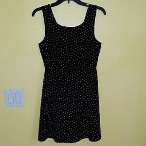 Black patterned Forever 21 dress, size small